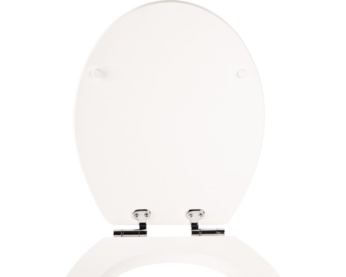 Toilettendeckel aus Holz mit Scharnieren