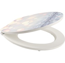 Toilettensitz mit Glitzer-Bokeh-Muster