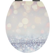 Toilettendeckel mit Glitzermuster