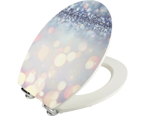 Toilettendeckel mit Glitzeroptik