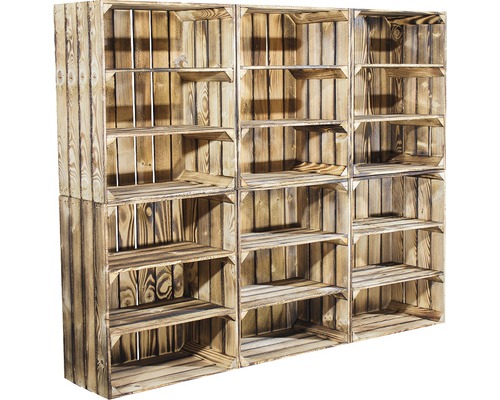 Regal aus Holzregalkisten