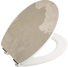 Toilettensitz mit Steinmuster