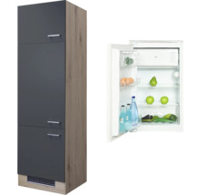 Kühlumbauschrank Flex Well Tiago basaltgrau 60x200x60 cm mit Drehtür-thumb-0 Kühlumbauschrank Flex Well Tiago basaltgrau 60x200x60 cm mit Drehtür-thumb-0