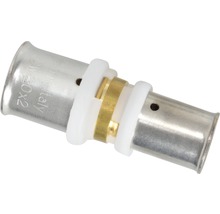 Pressfitting aus Metall mit Kunststoffringen für Rohrsysteme