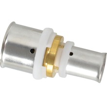 Pressfitting aus Metall mit Kunststoffdichtungen für Sanitärinstallationen