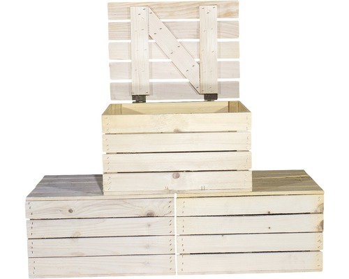 Holzkisten Set mit Deckel