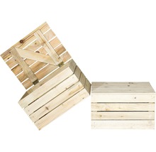 Holztruhe natur 50x40x30 cm