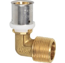 Pressfitting Winkel mit Außengewinde, ein Bauteil für Sanitär- und Heizungsinstallationen