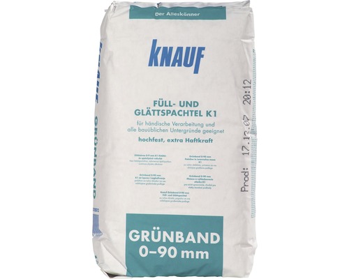 Füll- und Glättspachtel Grünband Knauf 5 kg Knauf Füll und Glättspachtel K1 Sack