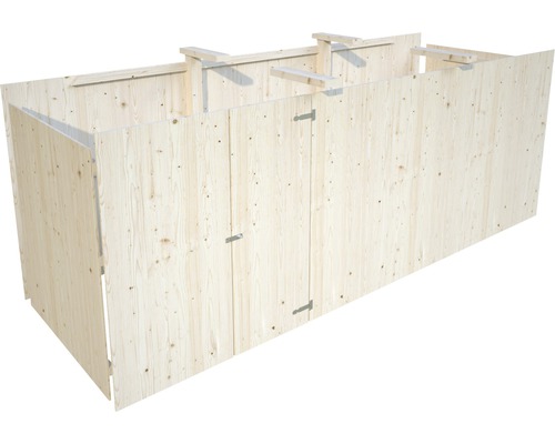 Holz Mülltonnenbox für den Außenbereich