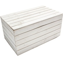 Aufbewahrungsbox Vintage Möbel 24 800 x 500 x 400 mm weiß