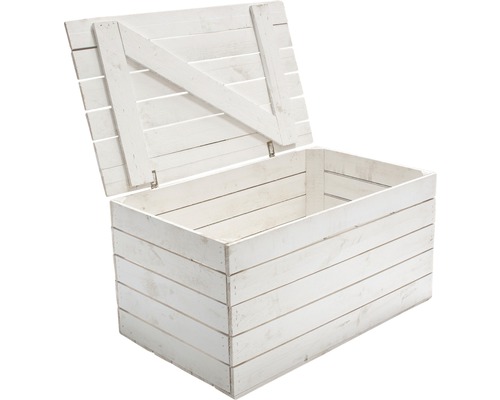 Aufbewahrungsbox Vintage Möbel 24 800 x 500 x 400 mm weiß