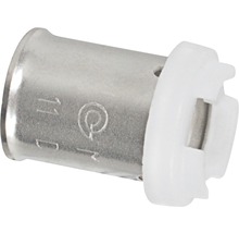 Pressfitting aus Metall mit Kunststoffelement