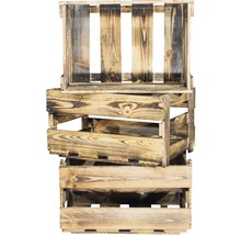 Weinkiste geflammt 46x30,5x24 cm
