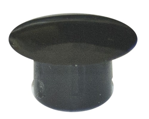 Abdeckstopfen 10 x 13 mm, Schwarz, Kunststoff, 100 Stück Schwarzer Möbelknopf