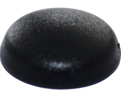 Plattkopfkappen Ø 15 mm schwarz, 100 Stück