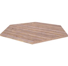Sechseckige Holzfliese für den Boden