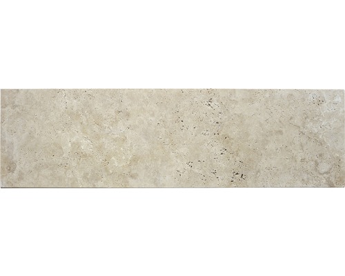 FLAIRSTONE Trittstufe Roma beige 1 Längsseite geschliffen und gefast 115 cm x 35 cm