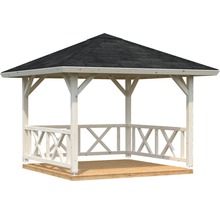 Pavillon Palmako Betty 9,0 m² viereckig mit Geländer ohne Fußboden 300 x 300 cm tauchgrundiert-thumb-1 Pavillon Palmako Betty 9,0 m² viereckig mit Geländer ohne Fußboden 300 x 300 cm tauchgrundiert-thumb-1