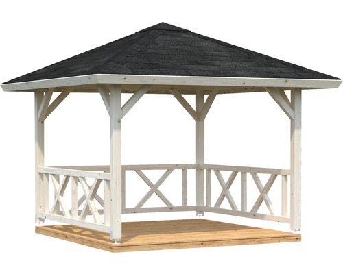Holzpavillon mit Dach
