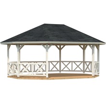 Pavillon Palmako Betty 25,0 m² mit Geländer ohne Fußboden 617 x 467 cm tauchgrundiert-thumb-1 Pavillon Palmako Betty 25,0 m² mit Geländer ohne Fußboden 617 x 467 cm tauchgrundiert-thumb-1