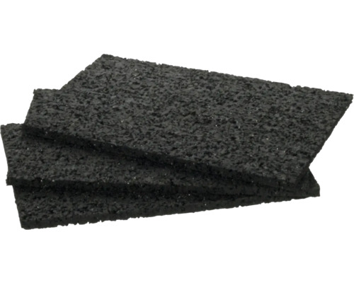 Konsta Unterlagspad Isopad 3x60x90mm Pack = 60 Stück Gummigranulatplatten gestapelt