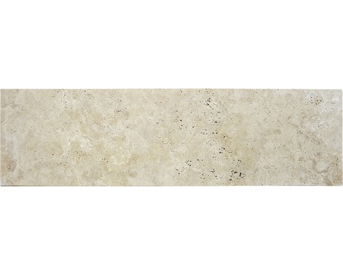 FLAIRSTONE Mauerabdeckplatte Endstück Roma beige mit Wassernase 115 cm x 27 cm x 3 cm