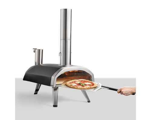 Ooni Fyra 12 Pizzaofen 74 x 39 x 72 cm Holzpellets Karbonstahl silberschwarz tragbar optimale Wärmespeicherung Ooni Fyra 12 Pizzaofen 74 x 39 x 72 cm Holzpellets Karbonstahl silberschwarz tragbar optimale Wärmespeicherung