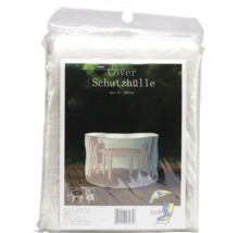GARDEN PLACE Schutzhülle für Gartenmöbel-Set Ø 200 H 95 cm transparent