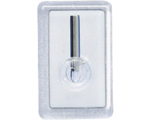 Transparenter Klebehaken in Verpackung