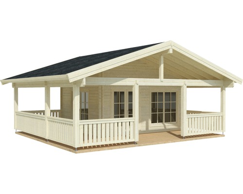 Holz Gartenhaus mit überdachter Veranda