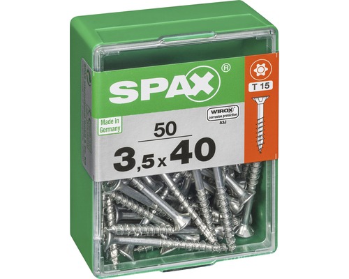 Spax Schrauben 3,5x40 Millimeter, 50 Stück