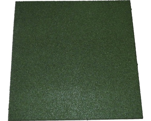 Fallschutzmatte Gummi 500x500x25 mm grün Quadratische grüne Gummi Matte