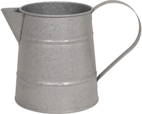 Dekorative Zinkkanne mit Ausguss und Henkel
