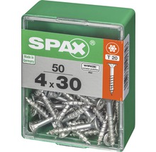 Spax Universalschraube Senkkopf Stahl gehärtet T 20, Holz-Teilgewinde 4x30 mm, 50 Stück