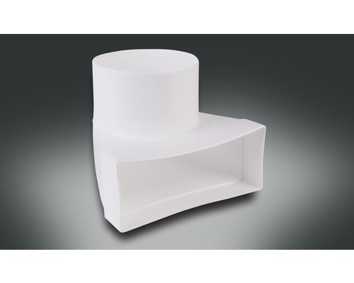 Rotheigner Umlenkstück mit Stutzen weiss 220x90 mm Rotheigner Umlenkstück mit Stutzen weiss 220x90 mm