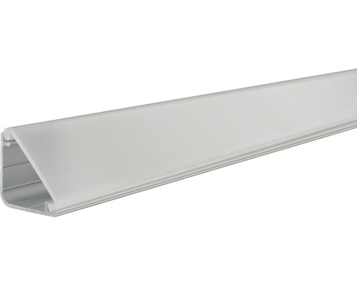 Paulmann Aluminium Profil Delta mit Diffusor alu/eloxiert 2,0 m LED-Leuchte Profil aus Aluminium mit Abdeckung