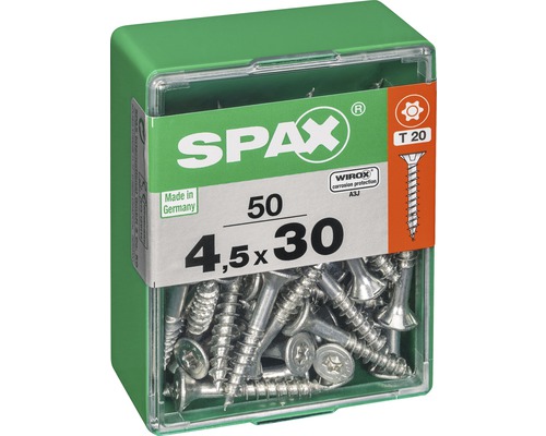 Spax Senkkopfschrauben 4,5x30 mm im Kunststoffbehälter