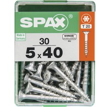 Spax Universalschraube Senkkopf Stahl gehärtet T 20, Holz-Teilgewinde 5x40 mm, 30 Stück