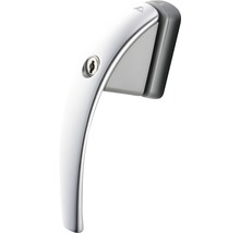 Fenstergriff ARON RotoSwing Silbernatur abschließbar für 8.5 K (40 mm Dornsteg)