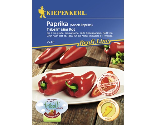 Gemüsesamen Kiepenkerl Snackpaprika 'Tribelli mini' rot