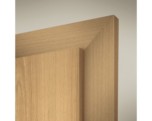 Zarge Pertura Buche furniert Komplettzarge 21x60x201 cm rechts Detailansicht eines Türrahmens aus Holz