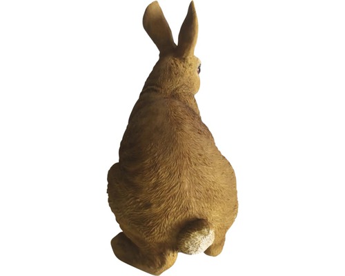 Rückenansicht einer Hasenfigur für den Garten