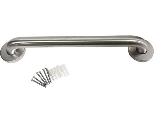 Edelstahl Haltegriff mit Schrauben und Dübeln zur Badmontage