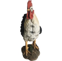 Dekorativer Hahn aus Kunstharz für den Garten