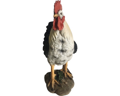 Dekorativer Hahn aus Kunstharz für den Garten