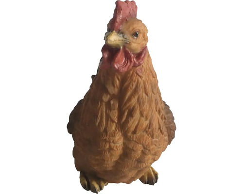 Dekofigur Lafiora Huhn 14 cm braun