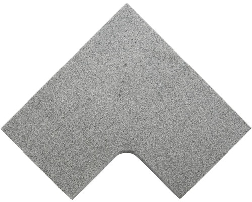 FLAIRSTONE Poolumrandung Phöni cm x grau Eckstück innen gerundet 60 cm x 35 / 60 cm x 35 cm x 3 cm