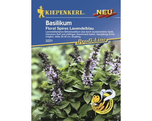 Kräutersamen Kiepenkerl Basilikum 'Floral Lavendelblau'