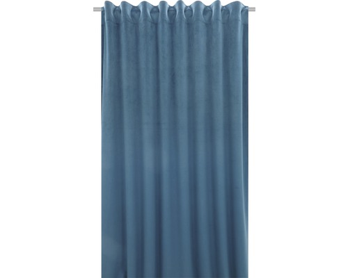 Vorhang mit Universalband Velvet blau 140x280 cm Vorhang mit Universalband Velvet blau 140x280 cm